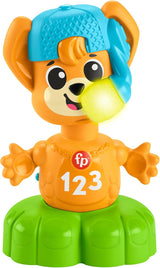 Fisher-Price Baby Learning Toy Link Squad Jam & Count Panda with Music & Lights for Ages 9+ Months, UK English Version, Compatible Only with Link Squad Items, HYL22.