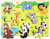 Wooden Puzzles for 3 Year Old-Wooden Toy Puzzle Montessori Preschool Toys for baby & Toddlers, Early Education Games-Animals Puzzles Wooden Toy 3+ Gift for Boy or Girl. (Marine animals).