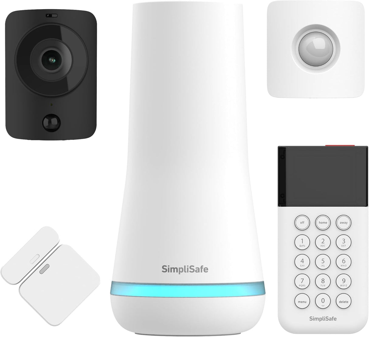 SimpliSafe Home Security System | 13 Piece Home Security Camera & Alarm System with Entry Sensor, Motion Detector & Outdoor Siren - Optional Monitoring Subscription - Compatible with Alexa.