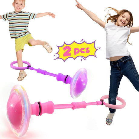 Britik Toys for 3-8 Year Old Kids: 2 Pcs Ankle Skip Ball Toy for Kids Gifts for 3 4 5 6 7 8 9 10 Year Old Boys Girls Toy Presents Swing Ball Sports Fitness Toy Outdoor Fun Play Games.