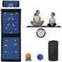 Loboo Idea XL Acupressure Mat and Pillow Set, Extra Long Yoga Acupressure Mat Set for Neck and Back Pain Relief, Stress Relief Gifts for Man and women (Gold, Extra Large).