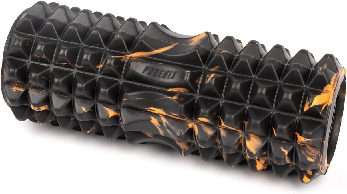 Phoenix Fitness Foam Roller - Deep Tissue Massager with Trigger Point Release - Great for Rehabilitation, Pain Relief, Physio, Sports Recovery & Post Workout - Lightweight & Portable, ideal for Travel.