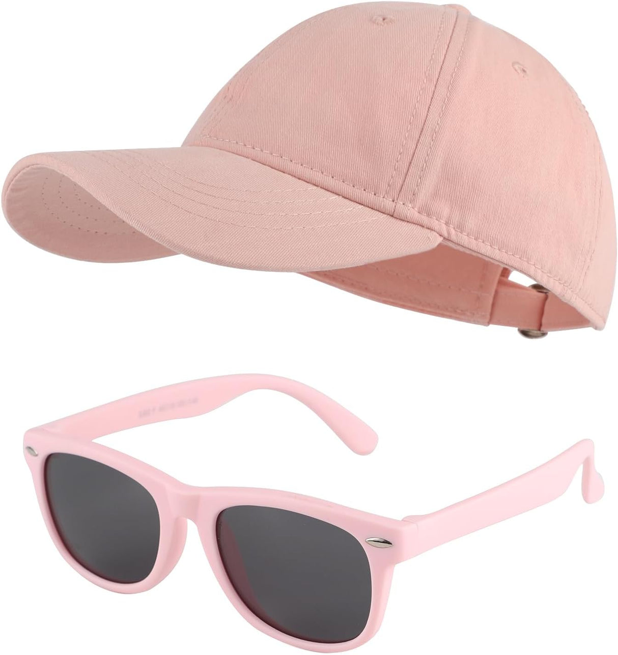 MK MATT KEELY Baseball Cap Sunglasses Set for Boys Girls 3-10 Years Shades Unisex Kids Adjustable Sports Sun Hat Summer Outdoor Accessories.