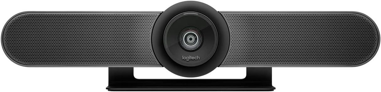 Logitech MeetUp Video Conferencing System, Ultra HD 4K/1080p/720p, 3 Microphones/Adjustable Speakers, Wide Field of View 120°, PC/Mac/Laptop/Macbook/Tablet - Black, 4K.