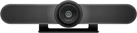 Logitech MeetUp Video Conferencing System, Ultra HD 4K/1080p/720p, 3 Microphones/Adjustable Speakers, Wide Field of View 120°, PC/Mac/Laptop/Macbook/Tablet - Black, 4K.