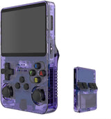 R36S Retro Handheld Video Game Console,3.5Inch IPS Screen Video Player 64g TF Card 10,000+ Games Retro Handheld Game Console, With Open Source Linux System,Purple.