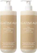 Gatineau - Tan Accelerating Lotion Duo Pack (400ml x 2 Bottles), Enhance Natural Tanning, For Face & Body.