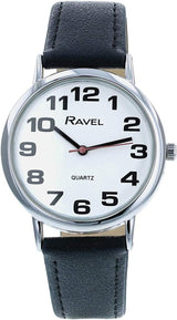 Ravel Unisex Easy Read Watch with Big Numbers - Analogue Quartz - R0105.