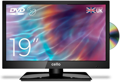 Cello C1920F 19 inch LED TV/DVD Freeview HD with Satellite Receiver Made In The UK.