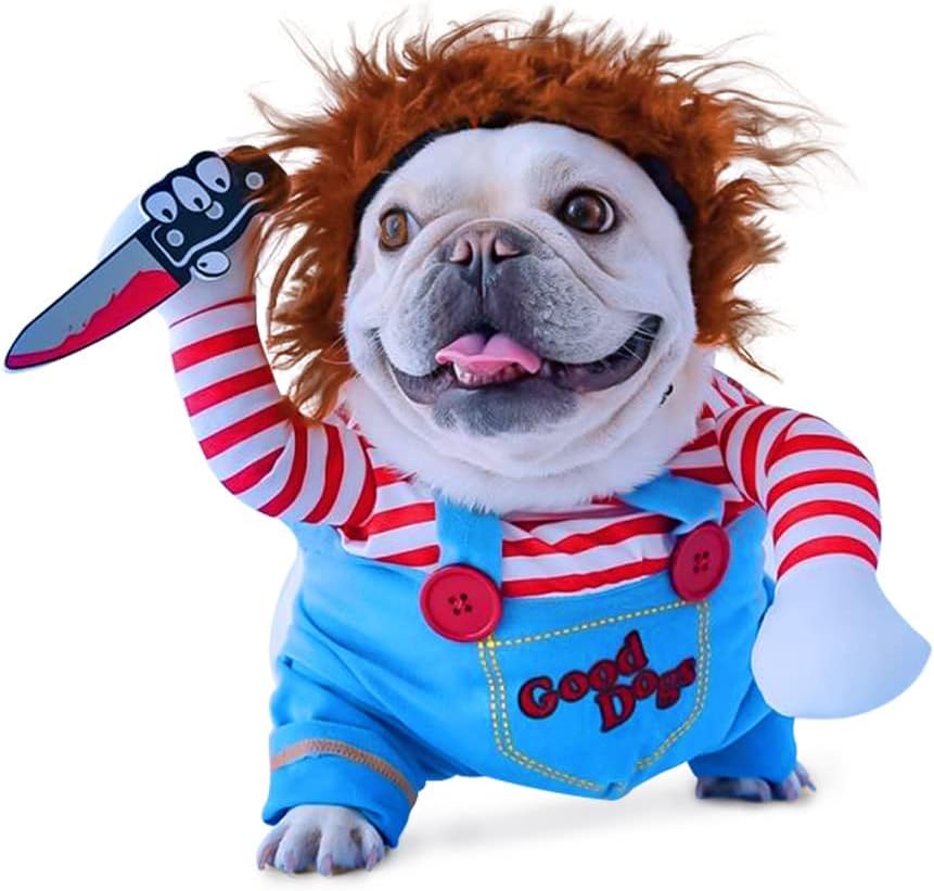 Dog and Cat Funny Costumes, Pet Cosplay Funny Costumes, Dog and Cat Funny Costumes, Holiday Costumes Cosplay Costumes(Size L).