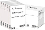 UR CHOICE A4 White Paper Sheets - 80gsm Bright White Paper - Office Printer, Copier Paper - Multifunction Laser Inkjet Paper - Stronger, Sharper & Acid Free A4 Paper Reams. Select Your Quantity..