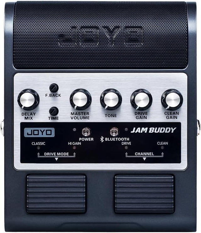 JOYO Portable Guitar Practice Amp & Pedal All-in-One Rechargeable Bluetooth Combo Guitar Amplifier with Effect & Footswitch Jam Buddy.