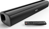 Saiyin Sound Bars for TV, 40 Watts Small Soundbar for TV,Surround Sound System TV Sound Bar Speakers with Bluetooth/Optical/AUX Connection for PC/Gaming/Projectors,17inch.