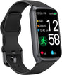 Health Fitness Tracker with 24/7 Heart Rate, Blood Oxygen, Blood Pressure, Sleep Tracker, Step Counter, 5ATM Waterproof Activity Trackers and Smart Watches for Women Men Kids (S & L Bands Included).