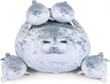 ETAOLINE Chubby Blob Seal Pillow Cute Seal Plush Toy Stuffed Animals.