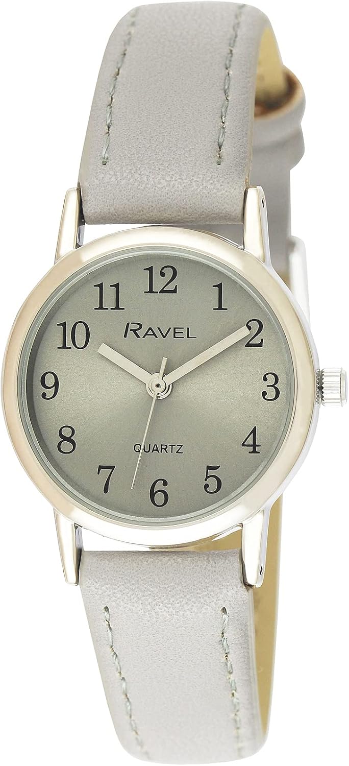 Ravel - Women's Pastel Coloured Everyday Silver Tone Watch (27mm case).