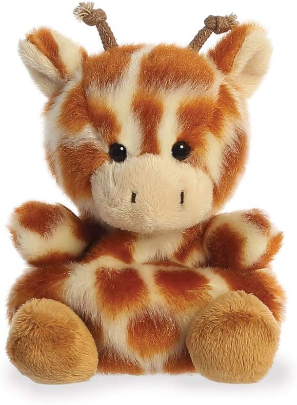 Aurora Palm Pals, Safara The Giraffe Soft Toy, 33477, 5 inches, Multi-Coloured.