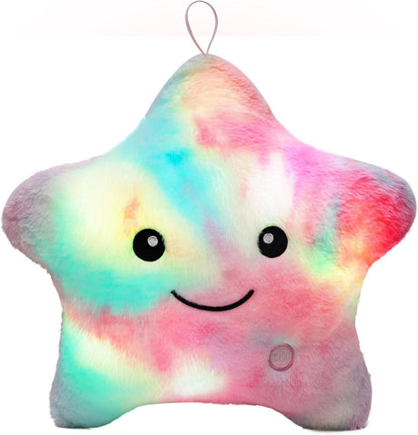 NYOBABE Sensory Toys for Autism,Light Up Star Teddy Sensory Toys,Kids Sleep Aid Adhd Autism Toys,Toddler Baby Sensory Play Lights,Birthday Xmas Gifts for 3 4 5 6 7 8 9 10 Year Old Girls Boys Colorful.