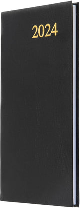 Collins Debden Collins Essential A4 Diary 2024 Daily Planner - 2024 Page A Day Diary Journal & 2024 Planner - Business Office Academic and Personal Use - A4 Size (Black).