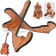 ADERTOS Guitar Stand Floor Wooden Ukulele Stand Non-Slip Guitar Stand Holder Detachable Universal Guitar Stand Wood Musical Instrument Stand for Acoustic Electric Classical Bass Guitars, X Frame.