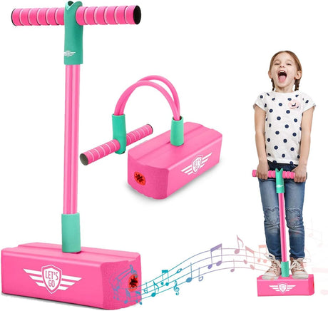 GeschenPark Gifts Presents for 3-9 Year Old Girls, Outdoor Toys Pogo Sticks Toys for 3-9 Year Old Boys Girls Toys Age 3-9 Kids Halloween Christmas Xmas Gift.