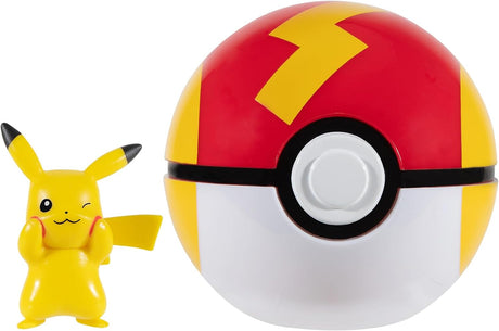 Pokémon Clip ‘N’ Go Pikachu and Fast Ball - Includes 2-Inch Battle Figure and Fast Ball Accessory.