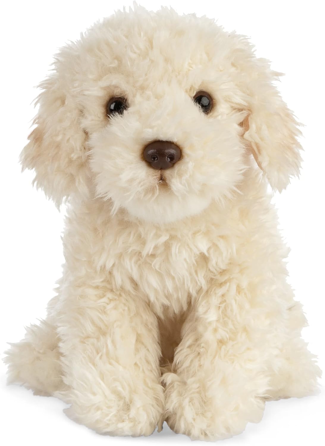 Living Nature Labradoodle, Realistic Soft Cuddly Dog Toy, Naturli Eco-Friendly Plush, 25cm.