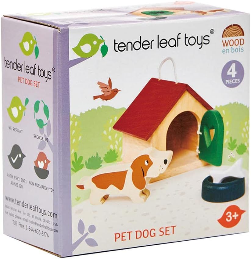 Tender Leaf Toys Wooden Chicken Coop Toy - Dolls House Accessory Set and Imaginative Play Toy For Children.