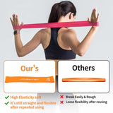 VALYPANOR Resistance Bands Exercise Loop Fitness Bands for Women Men,5 Different Levels Elastic Band for Home Gym Workout Yoga,Fitness,Stretching,Strength Training,Physical Therapy Free Carrying Bag.