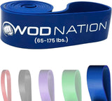 WOD Nation Resistance Bands for Men & Women - Thick Exercise Band - Stretch Bands for Exercise, Strength Training, Yoga, Stretching, Pull Up Assist, Pilates.