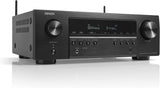 Denon AVR-S970H 8K AV Receiver, 7.2ch Home Cinema Amplifier, Dolby Atmos, DTS:X, Dolby Surround Sound, and DTS Neural:X, Alexa Compatible, Bluetooth, AirPlay 2 and HEOS Built-in Multiroom Audio, Black.