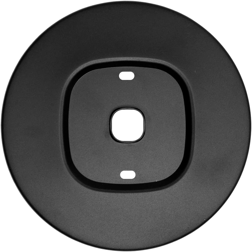 Aluminum Decorative Wall Trim Plate Mount for Ecobee 3 Lite Smart Home Thermostat (Black).