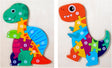 Wooden Jigsaw Puzzles for Toddlers, Dinosaur Wooden Puzzles Toys for 2 3 4 Year Olds Kids, Early Learning Toys Gift for Boys Girls Birthday Christmas (2 Pack).