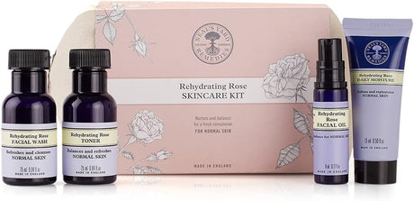 Neal's Yard Remedies Rehydrating Rose Skincare kit | Restores Radiance for Normal Skin Types.