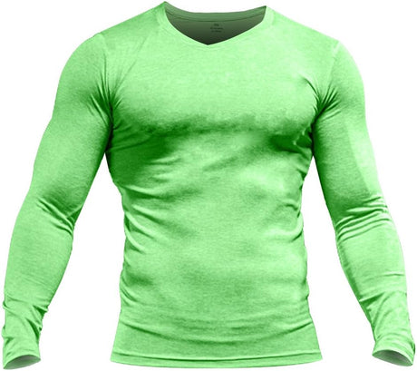 Mens Gym Slim Long Sleeve Bodybuilding Hoodies Sports Top Shirts Cotton and Spandex.