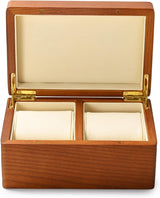 Oirlv Wooden Watch Box Double Watch Storage Box for Watch Display and Organiser.