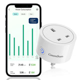 Smart WiFi Plug for Alexa - Smart Plugs with Energy Monitoring Compatible with Alexa, 16A 2.4Ghz WiFi APP Remote Control Smart Life Plug Socket UK Timer Home Devices(4 Pack).