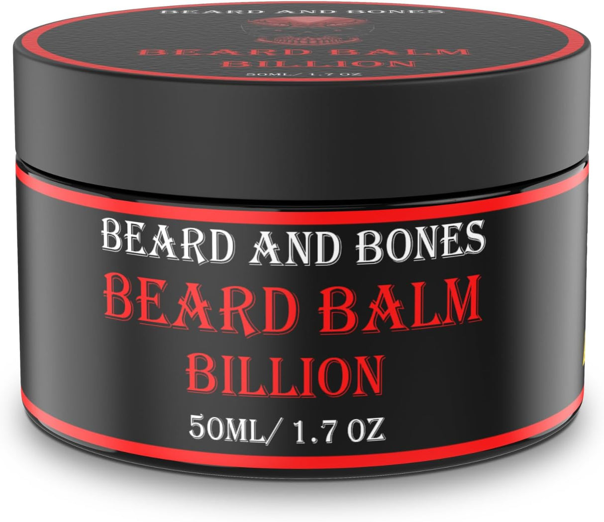 Beard and Bones - 50ml Beard Balm For Men | Shea Butter, Jojoba Oil, Almond Oil | Nourishing Beard Conditioner & Moisturiser for Coarse Hair | Choice of 6 Scents (Savage).