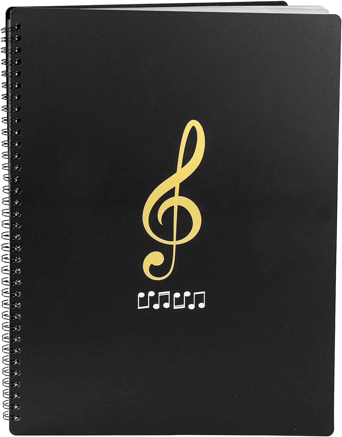 A4 Music Folder, Multifunctional Pocket-Style Transparent Folder, 100 Pages Waterproof Music Sheet Clip, Suitable for Piano Practice, Study and Office (31.5X23.5CM).