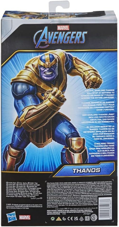 Avengers Marvel Titan Hero Series Blast Gear Deluxe Thanos Action Figure,Toy, Inspired byMarvel Comics, For Children Aged 4 and Up,Blue, 30-cm.