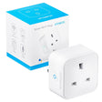 UPXNBOR Smart Plug, Wi-Fi Outlet Compatible with Alexa, Google Home, Wireless Smart Socket with Energy Monitoring, Timer & APP Remote Control - No Hub Required (2 Pack).