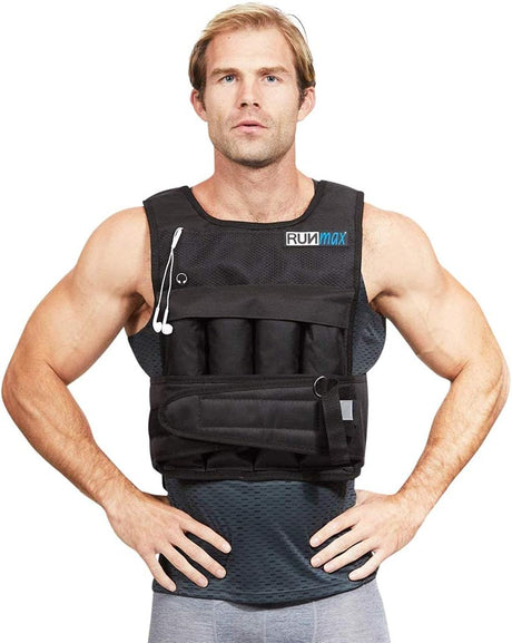 RUNFast/Max 12lbs-140lbs Adjustable Weighted Vest.