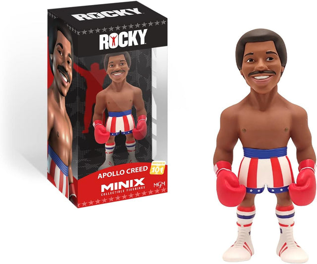 MINIX Bandai Rocky Apollo Creed Model | Collectable Apollo Figure From The Rocky Films | Bandai Rocky Toys Range | Collect Your Favourite Rocky Figures From The Movies | Rocky Movie Merchandise.