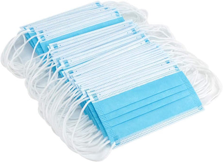 Disposable Blue Face_mask | Breathable Triple Layer Mouth Cover with Elastic Ear loops| UK Seller.