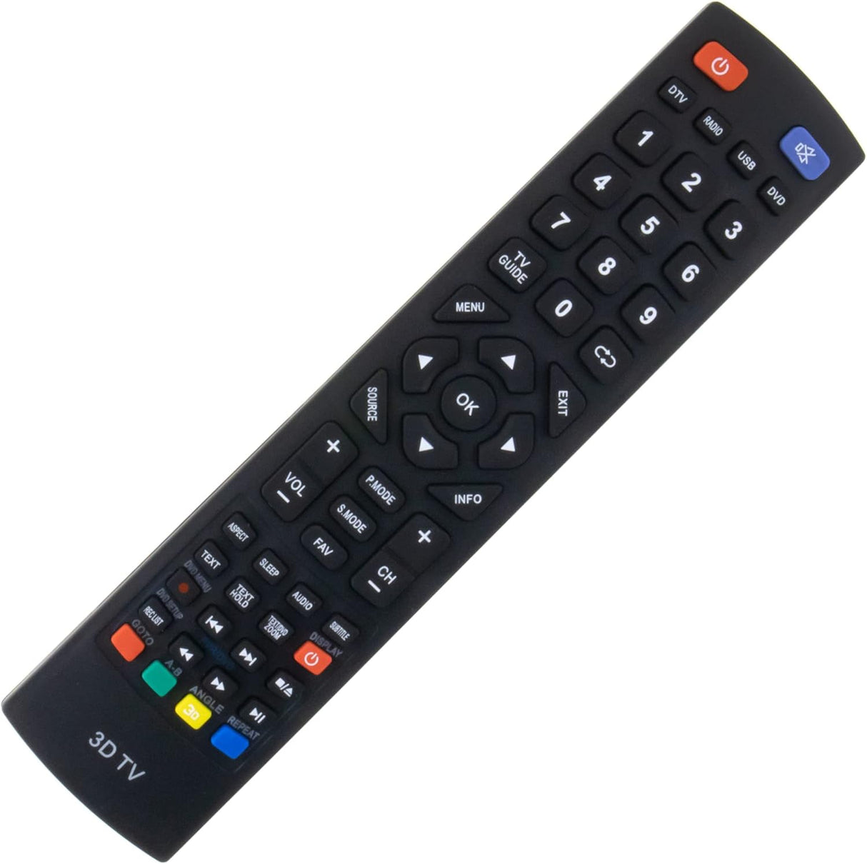 Replacement Remote Control for Blaupunkt LED LCD 3D TV TV.