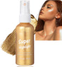 60ml Body Glitter Spray,Body Shimmer Oil,Glitter Body Lotion,Face Highlighter Makeup,Clothes Glitter Spray,Glitter Hairspray Gold,Sh-immer and Sparkle Make Up,Moisturizing Glow Drops for Women.