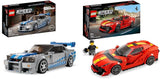 LEGO Speed Champions 2 Fast 2 Furious Nissan Skyline GT-R (R34) Set, Race Car Toy Model Building Kit for 9 Plus Year Old Boys & Girls, with Racer Minifigure, Collectible Gift for Kids 76917.