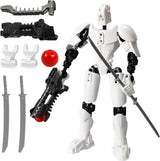 kykake Titan 13 Action Figure Action Figure PVC Action Figures Model Full Body Activity Upgraded robot Includes Hand Movements and Weapons 3D Printed Mannequin for Toys Game Gifts(orange).