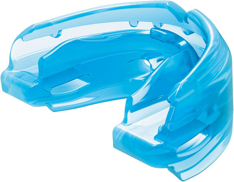 Shock Doctor Single/Double Braces Mouthguard with Upper and Lower Teeth Protection for Sports — Instant Fit Technology with No Moulding or Boiling for Youth and Adult Sizes.