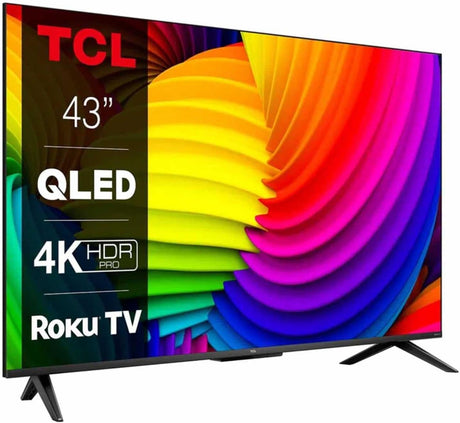 TCL 43RC630K 43-inch QLED Television, 4K Ultra HD, Roku TV (Smart TV with Dolby Vision & Audio, Onkyo Sound system, HDR 10+, compatible with Google assistant & Alexa).